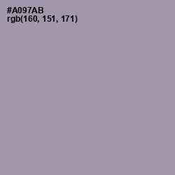 #A097AB - Amethyst Smoke Color Image