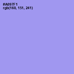 #A097F1 - Dull Lavender Color Image