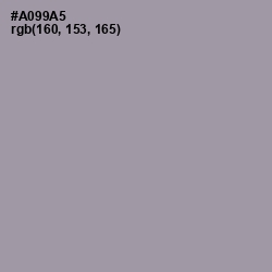 #A099A5 - Amethyst Smoke Color Image