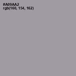 #A09AA2 - Amethyst Smoke Color Image