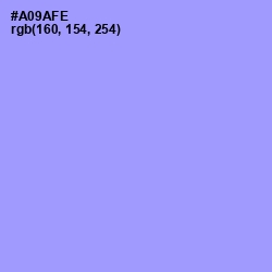 #A09AFE - Dull Lavender Color Image