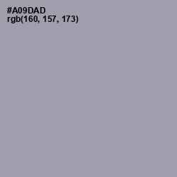 #A09DAD - Amethyst Smoke Color Image