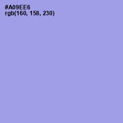 #A09EE6 - Dull Lavender Color Image