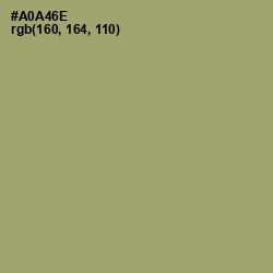 #A0A46E - Green Smoke Color Image