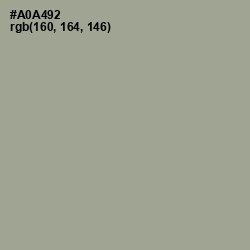 #A0A492 - Gray Olive Color Image