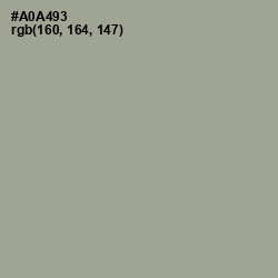 #A0A493 - Gray Olive Color Image