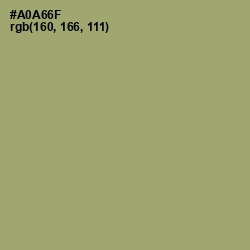 #A0A66F - Green Smoke Color Image