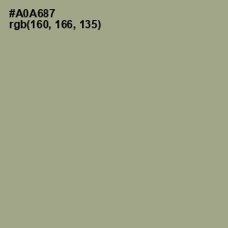 #A0A687 - Tallow Color Image