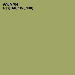 #A0A764 - Green Smoke Color Image