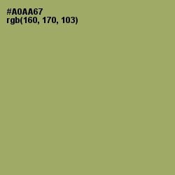 #A0AA67 - Green Smoke Color Image