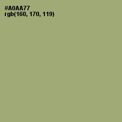 #A0AA77 - Green Smoke Color Image