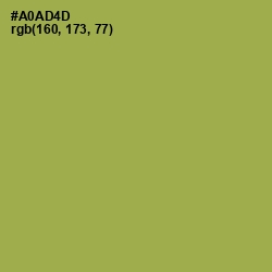 #A0AD4D - Olive Green Color Image