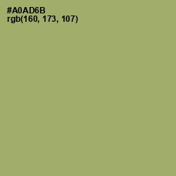 #A0AD6B - Green Smoke Color Image