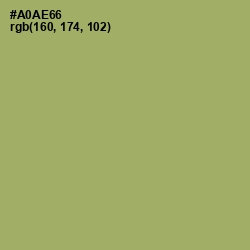 #A0AE66 - Green Smoke Color Image