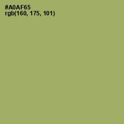 #A0AF65 - Green Smoke Color Image