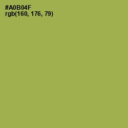 #A0B04F - Olive Green Color Image