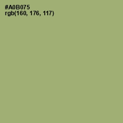 #A0B075 - Green Smoke Color Image