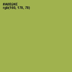 #A0B24E - Olive Green Color Image