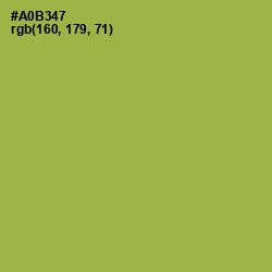 #A0B347 - Olive Green Color Image