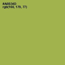 #A0B34D - Olive Green Color Image