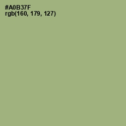 #A0B37F - Green Smoke Color Image
