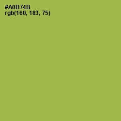 #A0B74B - Olive Green Color Image