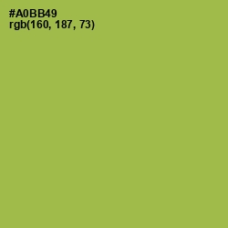 #A0BB49 - Olive Green Color Image