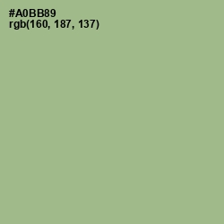 #A0BB89 - Swamp Green Color Image