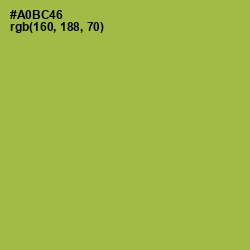 #A0BC46 - Olive Green Color Image