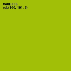 #A0BF06 - Sahara Color Image