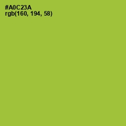 #A0C23A - Key Lime Pie Color Image
