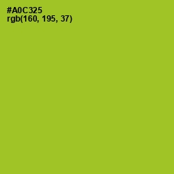 #A0C325 - Key Lime Pie Color Image