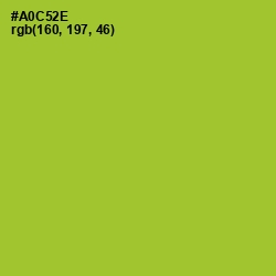 #A0C52E - Key Lime Pie Color Image
