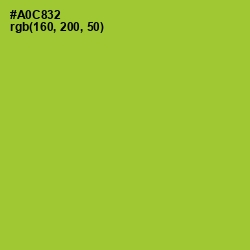 #A0C832 - Key Lime Pie Color Image