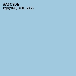 #A0C8DE - Aqua Island Color Image