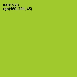 #A0C92D - Key Lime Pie Color Image
