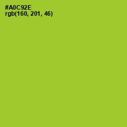 #A0C92E - Key Lime Pie Color Image