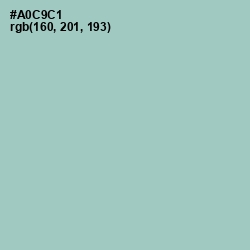 #A0C9C1 - Opal Color Image