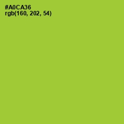 #A0CA36 - Key Lime Pie Color Image