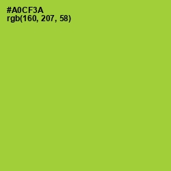 #A0CF3A - Key Lime Pie Color Image