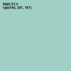 #A0CFC5 - Opal Color Image