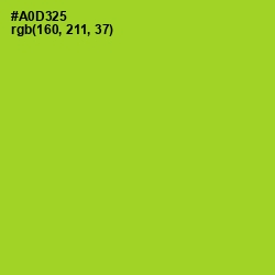 #A0D325 - Key Lime Pie Color Image