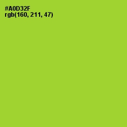 #A0D32F - Key Lime Pie Color Image