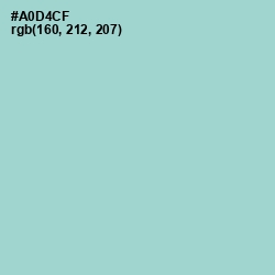 #A0D4CF - Aqua Island Color Image