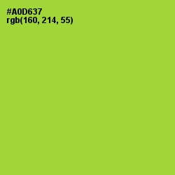 #A0D637 - Key Lime Pie Color Image