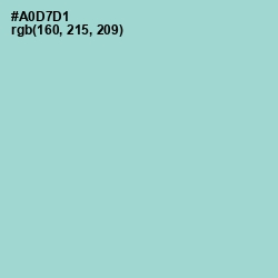 #A0D7D1 - Aqua Island Color Image