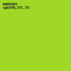 #A0D925 - Key Lime Pie Color Image