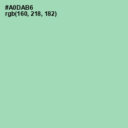 #A0DAB6 - Moss Green Color Image
