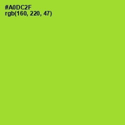 #A0DC2F - Key Lime Pie Color Image