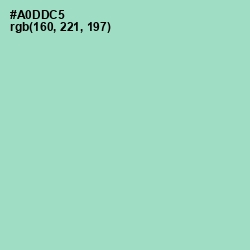 #A0DDC5 - Aqua Island Color Image